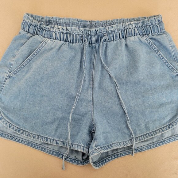 American Eagle Outfitters Light Blue Soft Denim Shorts - Size S - Picture 2 of 5